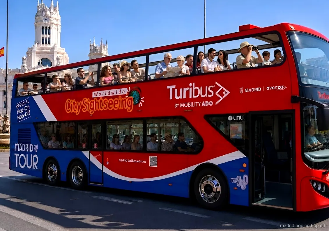 Bus hop-on hop-off de City Sightseeing Madrid amb app de seguiment en directe
